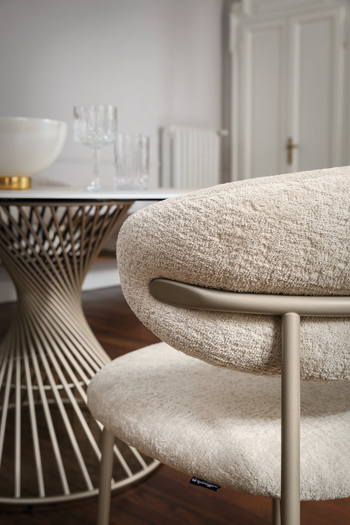 Oleandro Chair Matt Pearl Beige Sand  Calligaris   
