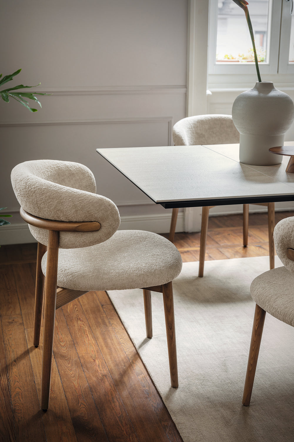 Oleandro Chair Wood Canaletto Walnut Sand  Calligaris   