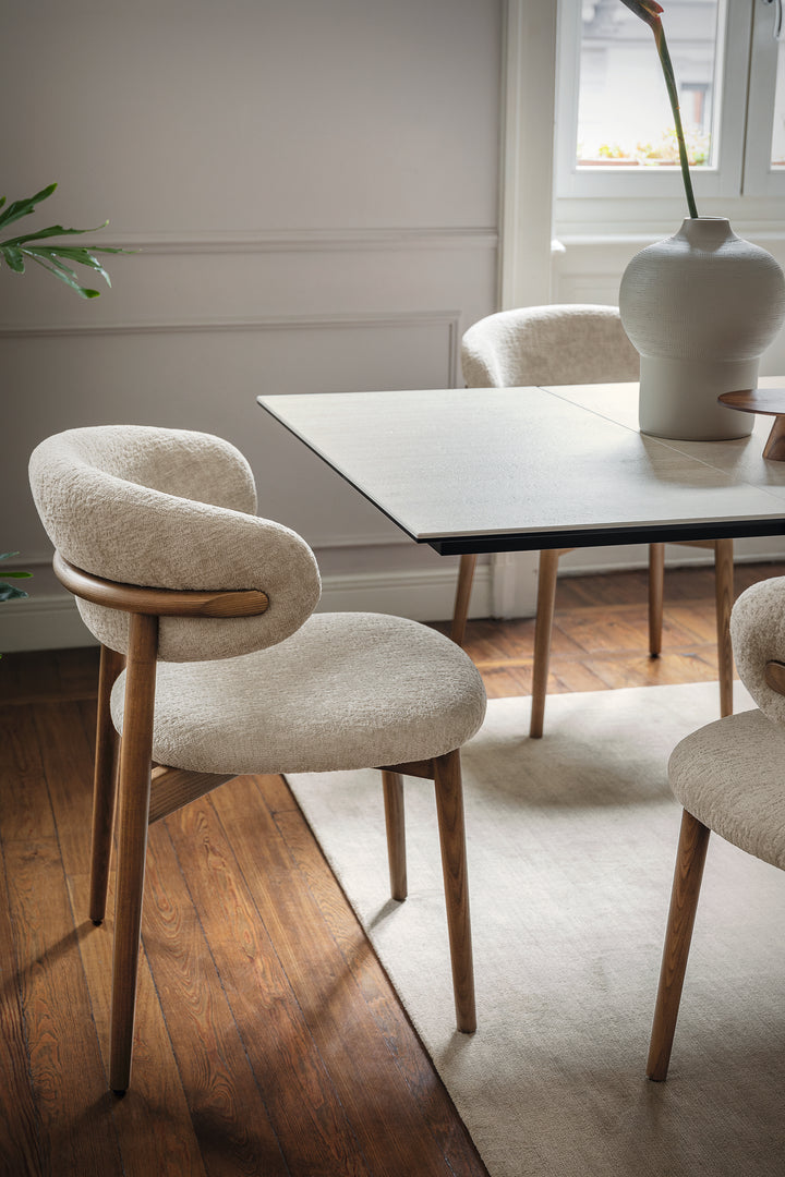 Oleandro Chair Wood Canaletto Walnut Sand  Calligaris   