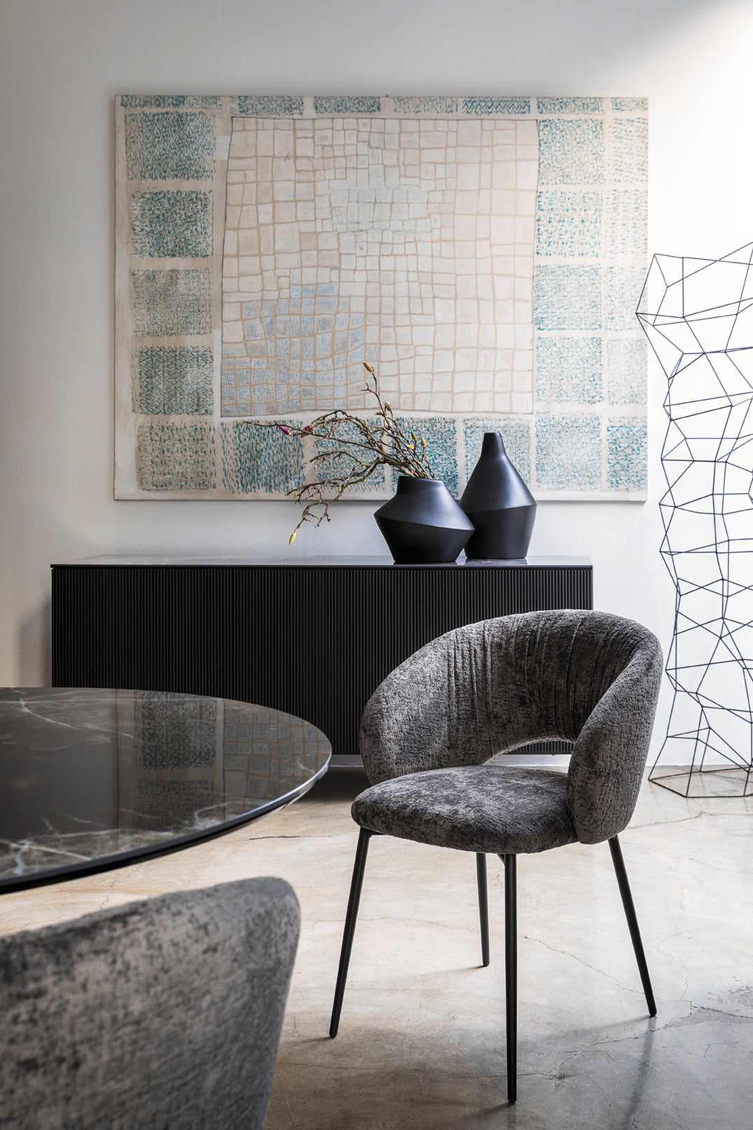 Anime Chair Matt Black Beige Anthracite Grey Calligaris