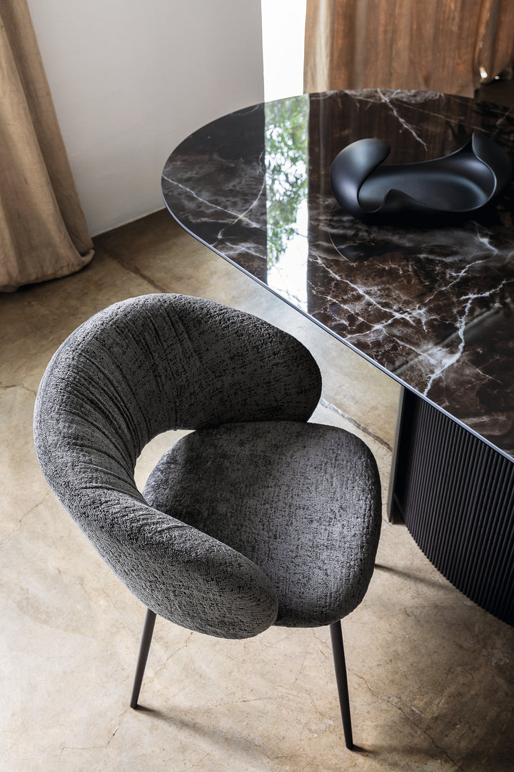 Anime Chair Matt Black Anthracite Grey  Calligaris   