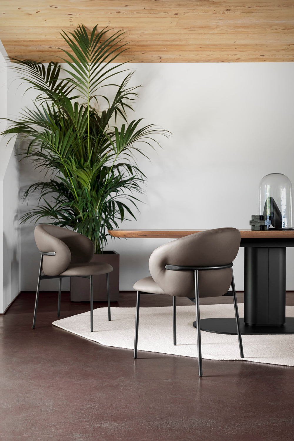 Oleandro Dining Chair with Metal Legs Dining Chair Calligaris   