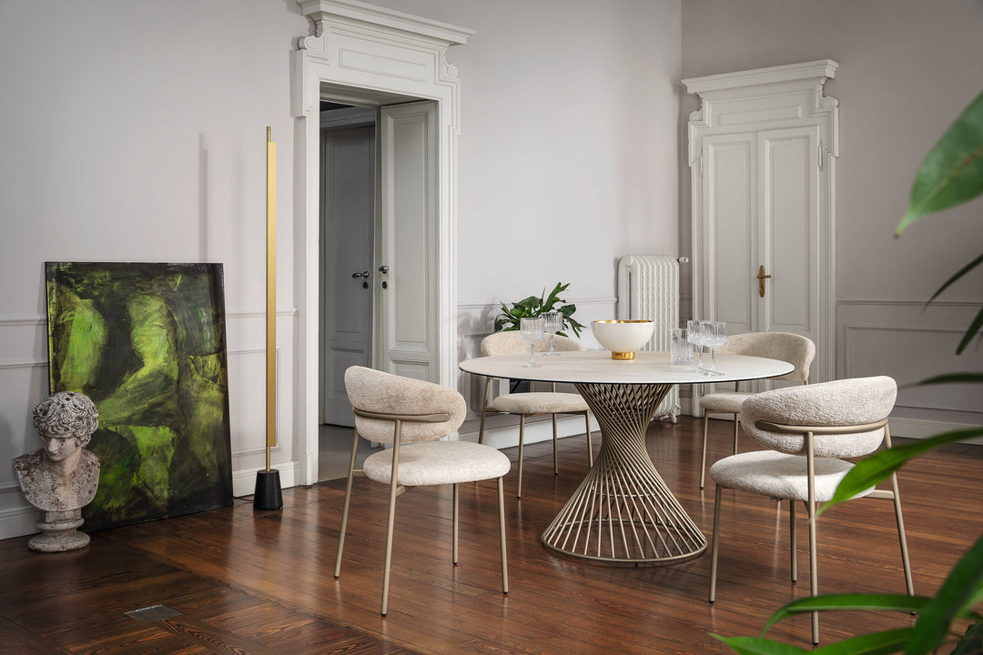 Oleandro Chair Matt Pearl Beige Sand  Calligaris   