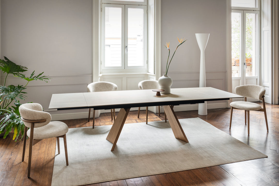 Oleandro Chair Wood Canaletto Walnut Sand  Calligaris   