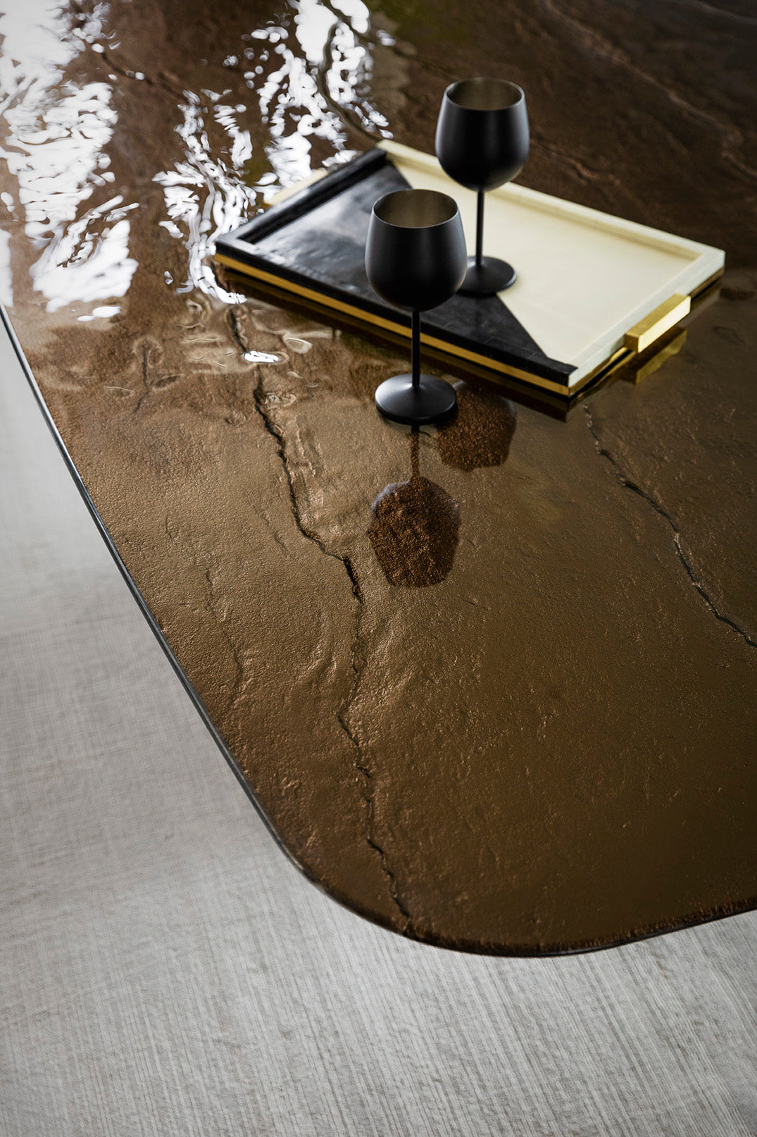 Yoroi Metal Base Dining Table Capsule Collection  Calligaris   