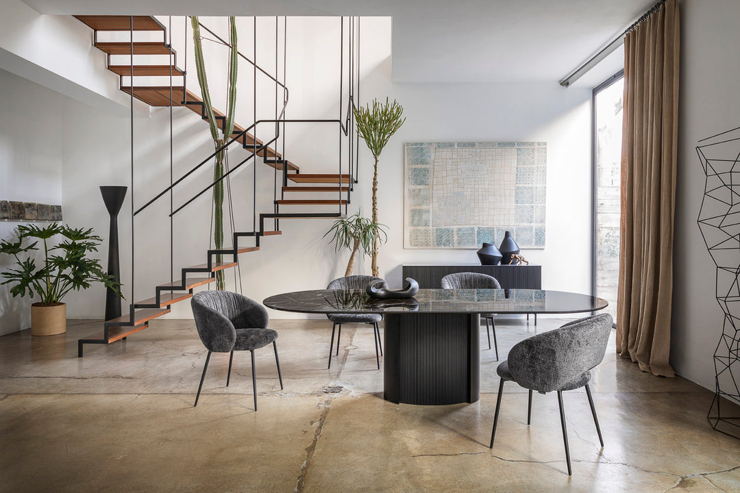 Anime Chair Matt Black Beige Anthracite Grey Calligaris