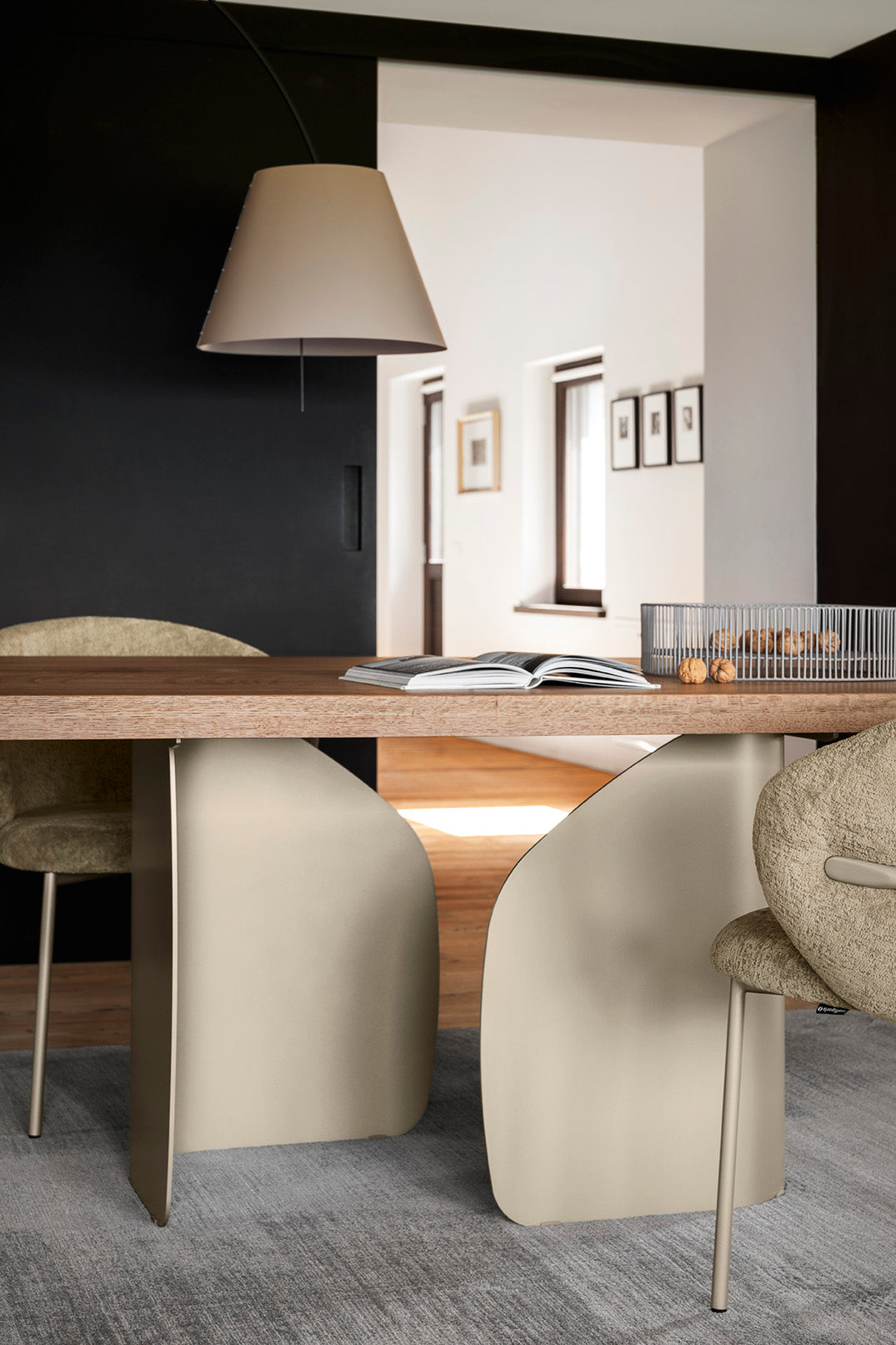 Twins Fixed Wood Table  Calligaris   