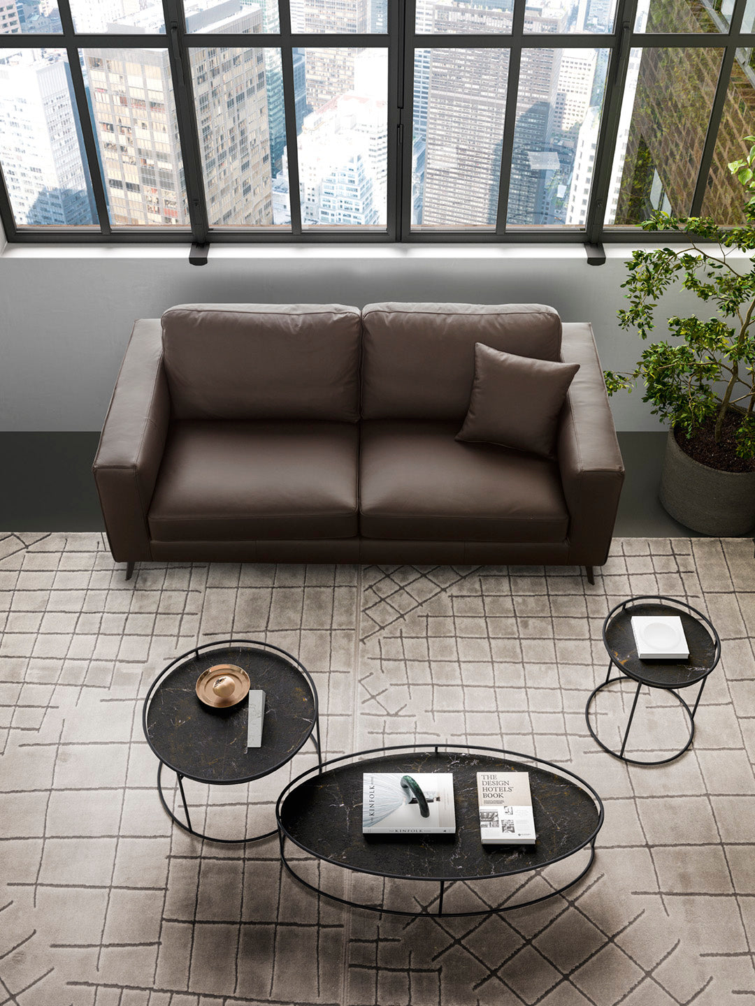 Atollo Round End Table Coffee Table Calligaris