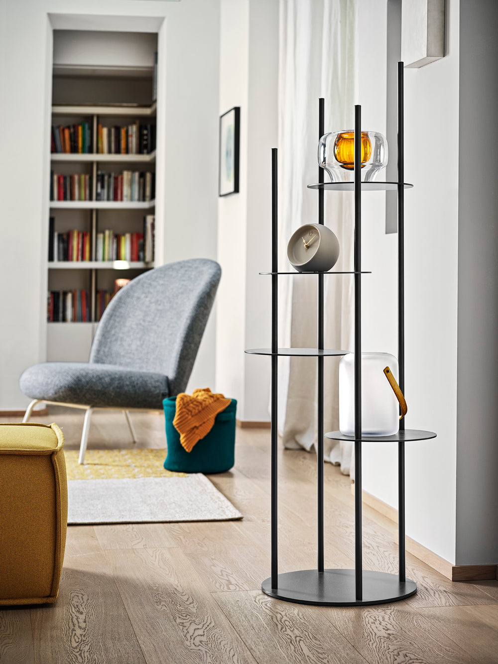 Circles Storage Structure with rould shelves Console Table Calligaris