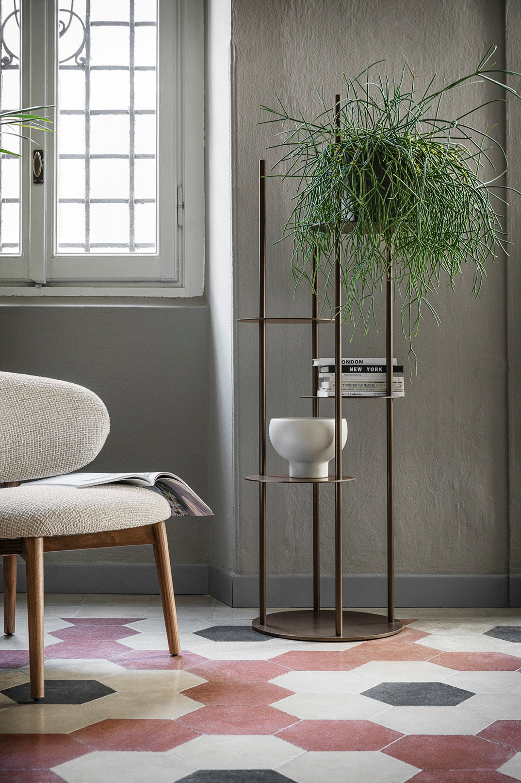 Circles Storage Structure with rould shelves Console Table Calligaris