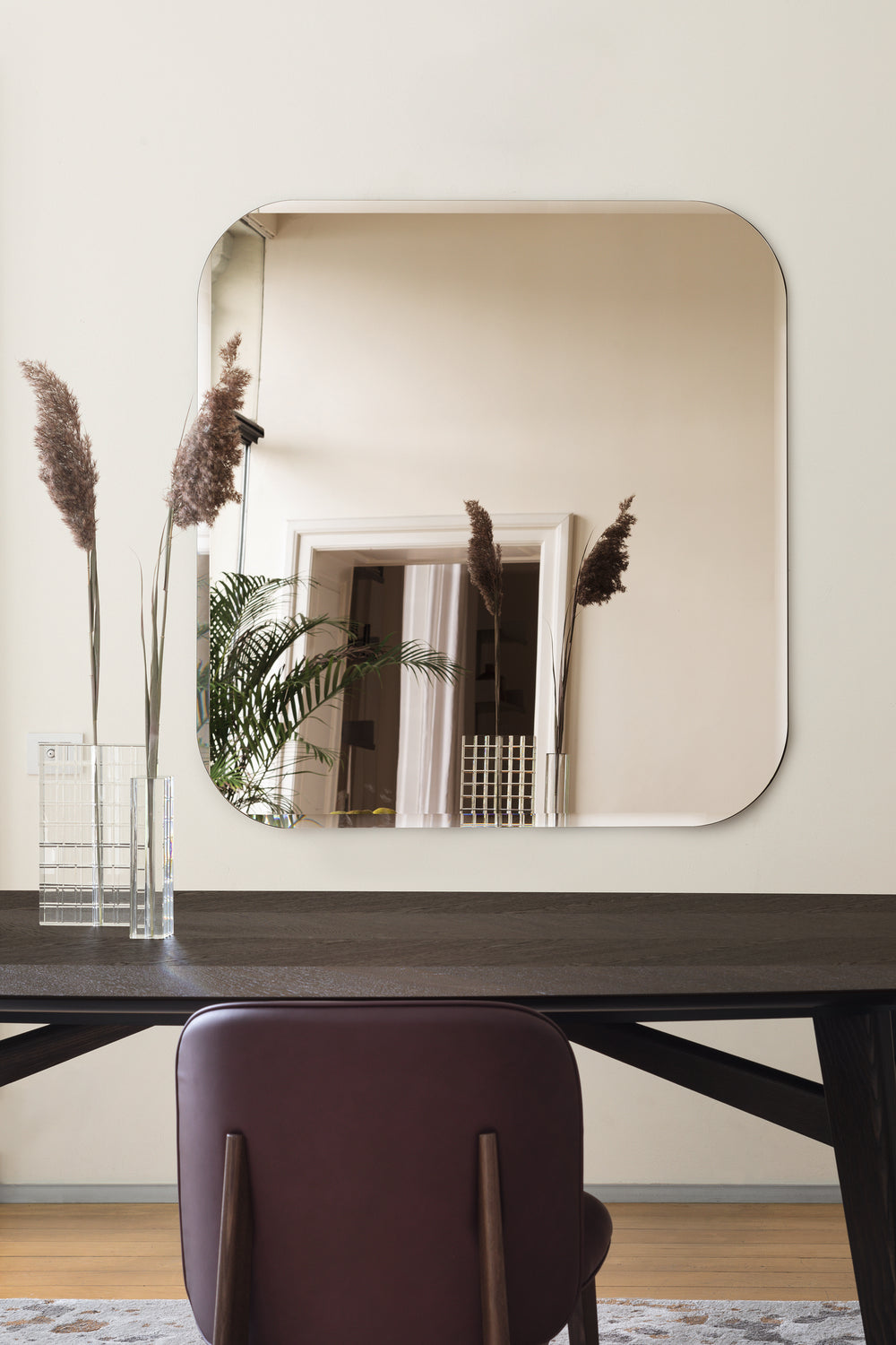 Bevel Mirror Bronze Mirror  Calligaris   