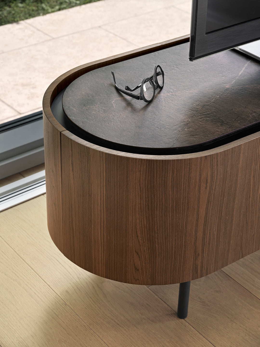 Lake 5-Door Sideboard Bronze Sideboards & Buffets Calligaris
