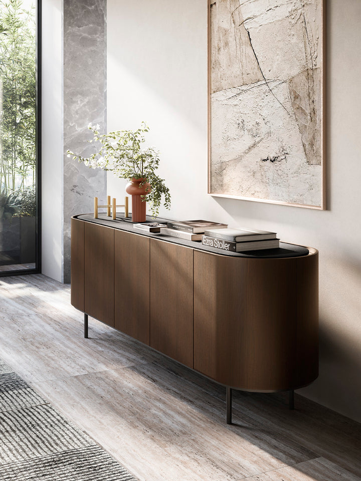 Lake 5-Door Sideboard Bronze Sideboards & Buffets Calligaris