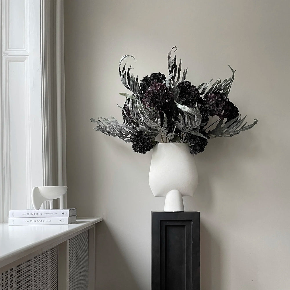 Sphere Vase Square, Big - Bone White Vases 101 Copenhagen   