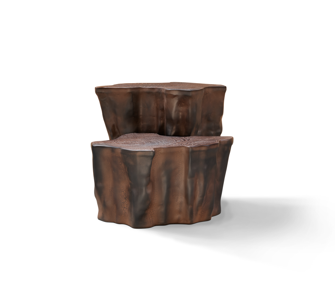 Eden Ceramic Silver Side Table  Boca Do Lobo   