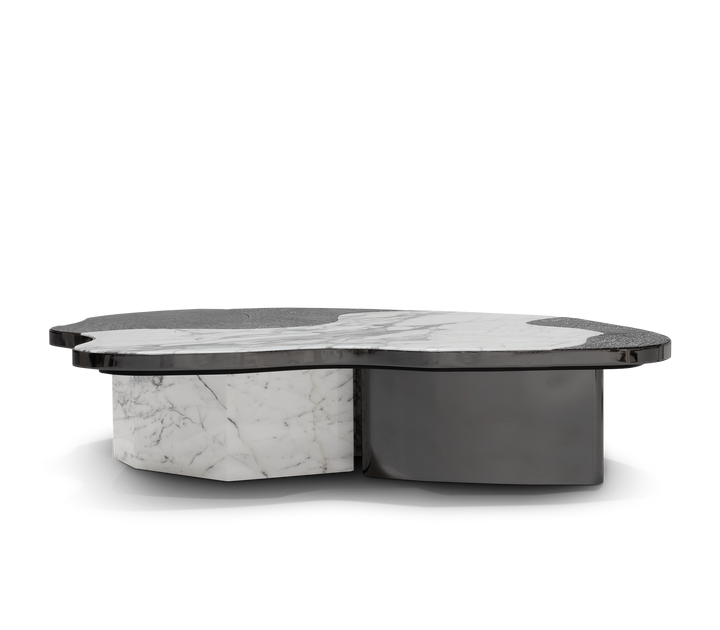 ophelia portoro marble and gold center table - Image 53