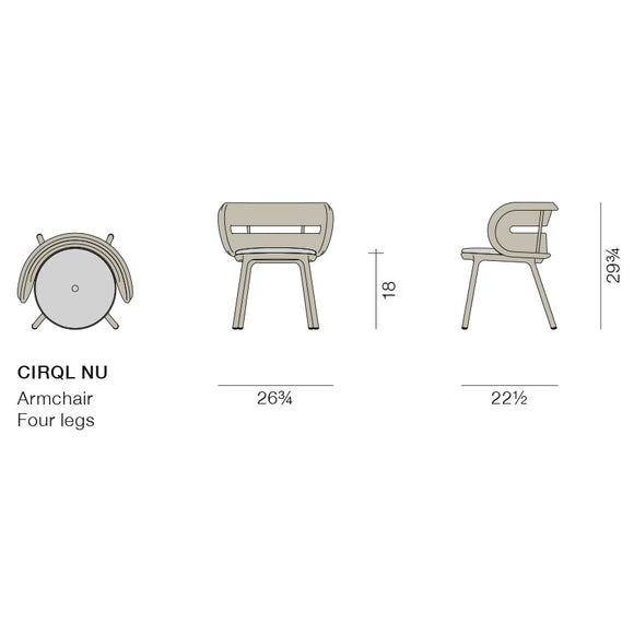 CIRQL NU Armchair Chairs Dedon