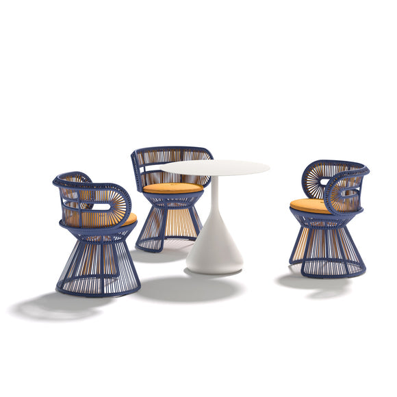 CIRQL NU Armchair with Central Base Chairs Dedon