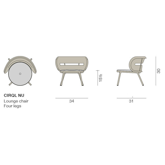 CIRQL NU Lounge Chair Outdoor Chairs Dedon
