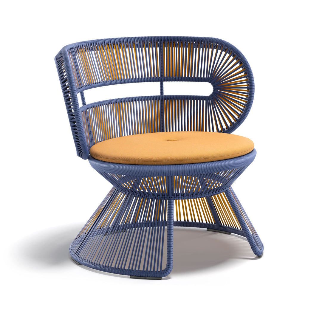 CIRQL NU Lounge Chair with Central Base Outdoor Chairs Dedon 212 Invert Sunrise / 450 Kvadrat Patio Chair Only