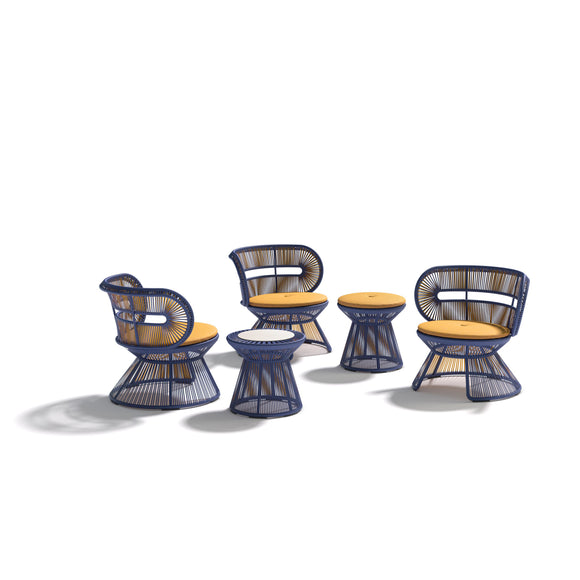 CIRQL NU Lounge Chair with Central Base Outdoor Chairs Dedon