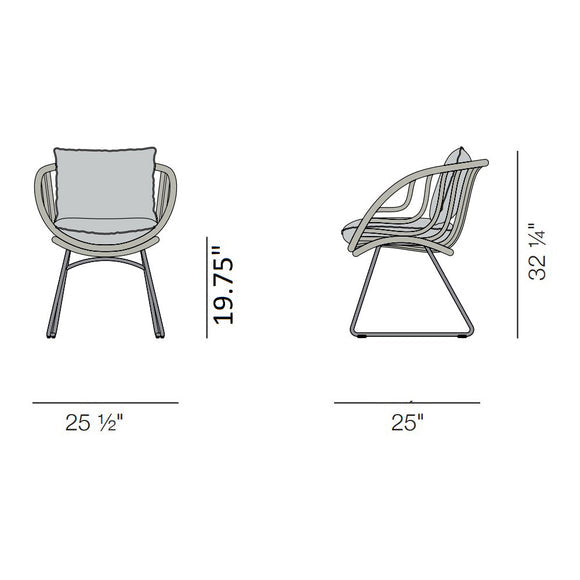 Kida Armchair Chairs Dedon