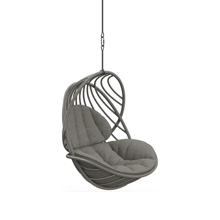 KIDA Hanging Lounge Chair Chairs Dedon Dusk Touch / Natura Dark Gray Hanging Chair Only