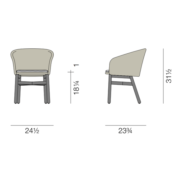 MBRACE Dining Armchair Chairs Dedon