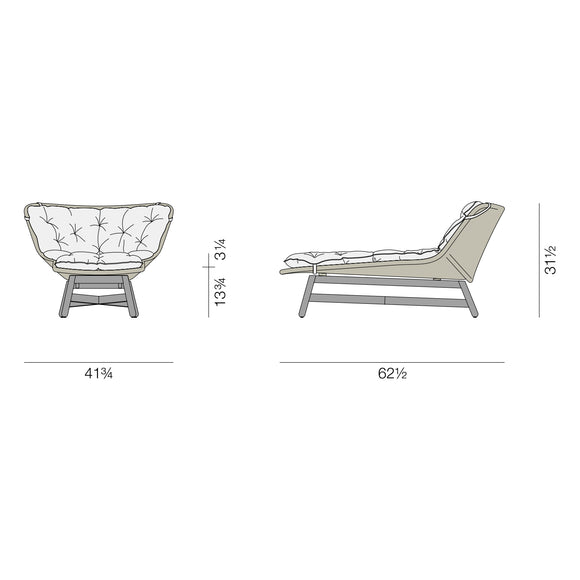 MBRACE Daybed Outdoor Furniture Dedon