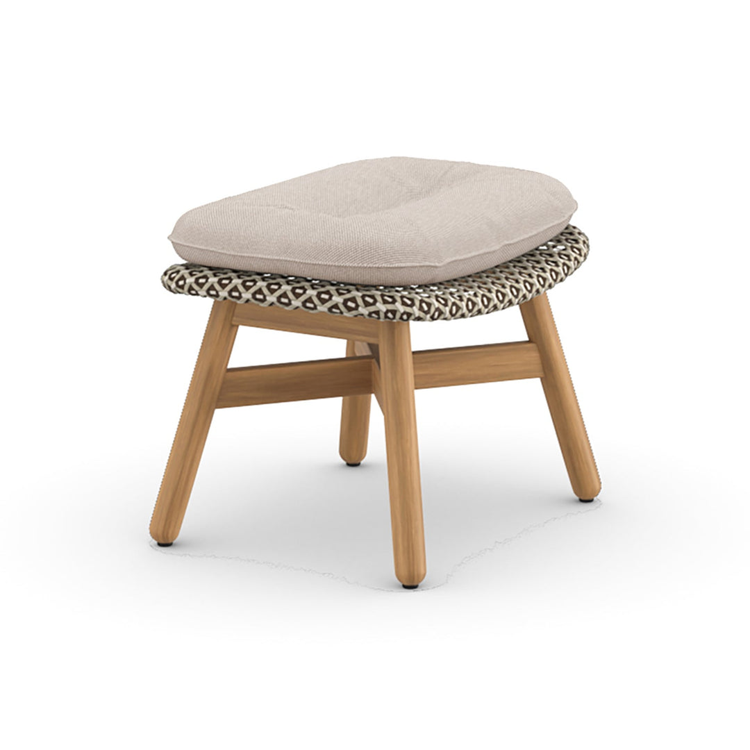 MBRACE Footstool Outdoor Ottomans Dedon 115 Pepper 470 Natura White