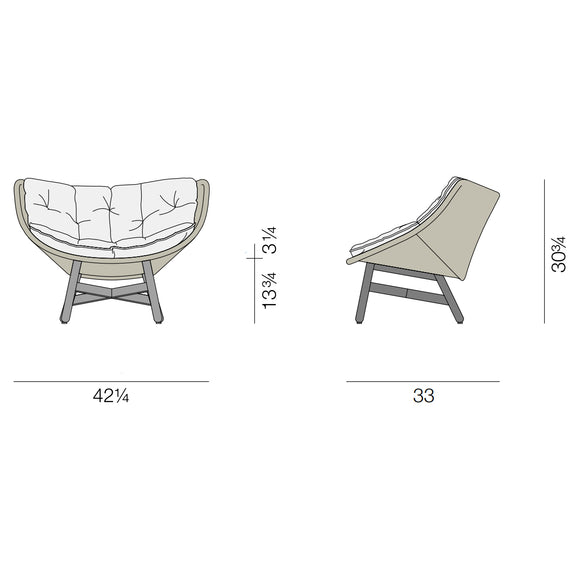 MBRACE Lounge Chair Outdoor Chairs Dedon