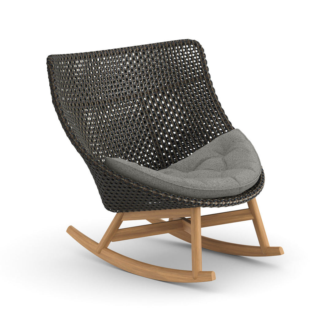 MBRACE Rocking Chair Outdoor Seating Dedon 126 Arabica 474 Natura Dark Gray