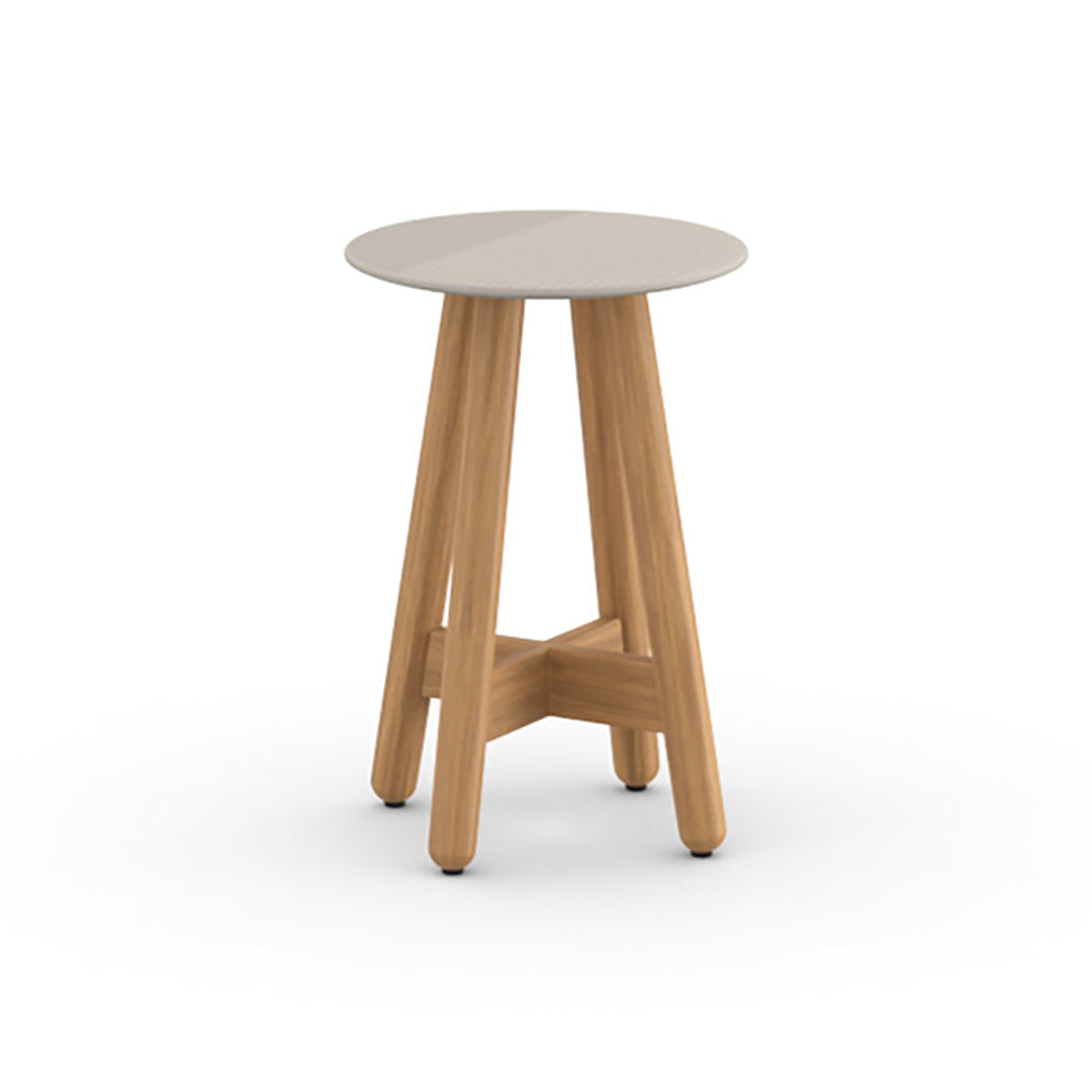 MBRACE Side Table Outdoor Tables Dedon 300 Chalk Small: 13.75 in diameter