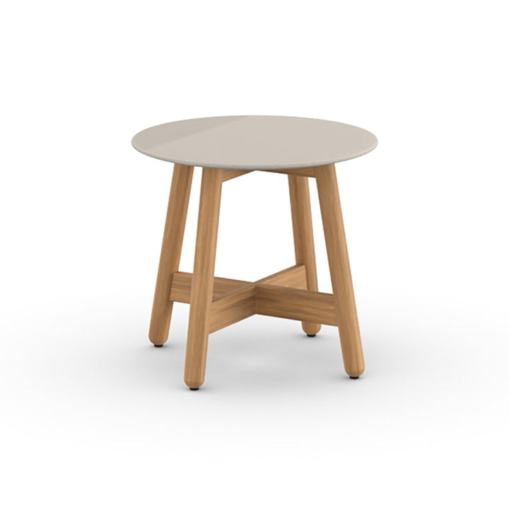MBRACE Side Table Outdoor Tables Dedon 300 Chalk Large: 19.75 in diameter