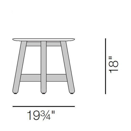 MBRACE Side Table Outdoor Tables Dedon