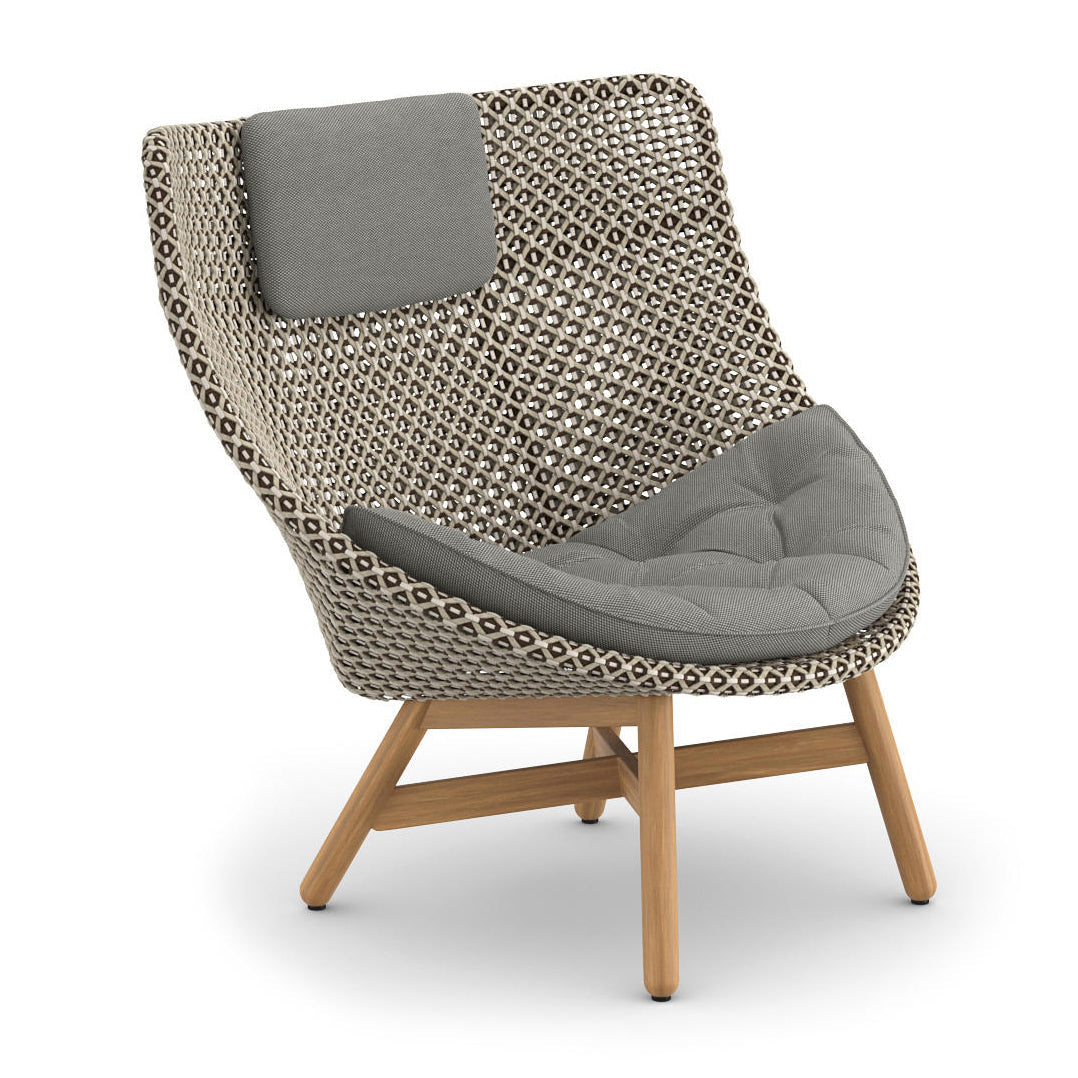 MBRACE Wing Chair Outdoor Chairs Dedon 115 Pepper 474 Natura Dark Gray