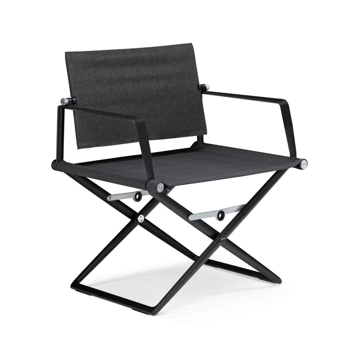 SEAX Lounge Chair Outdoor Chairs Dedon Black Pepper / 627 Sail Shade Without Teak Arm