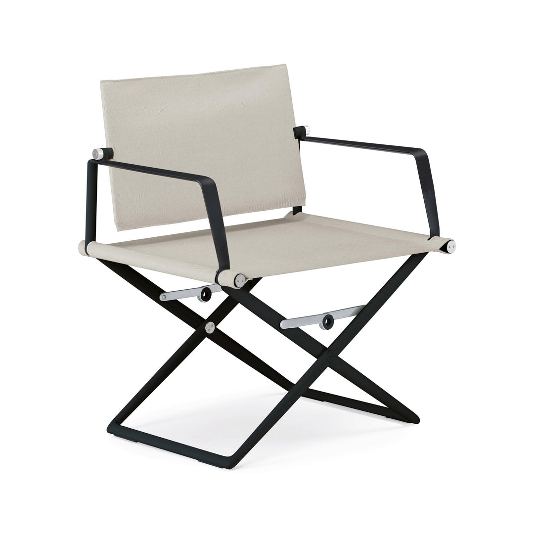 SEAX Lounge Chair Outdoor Chairs Dedon Black Pepper / 633 Sail Dove Without Teak Arm