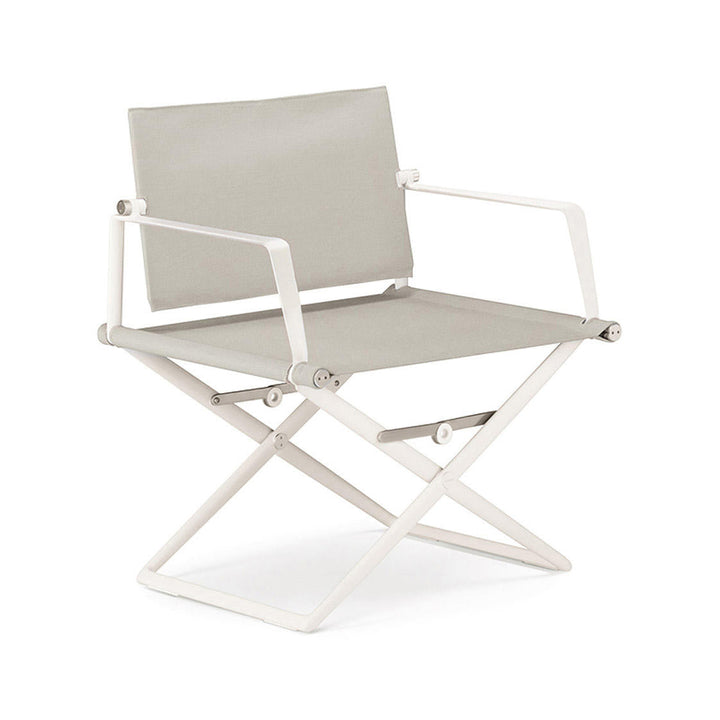 SEAX Lounge Chair Outdoor Chairs Dedon Lipari / 633 Sail Dove Without Teak Arm
