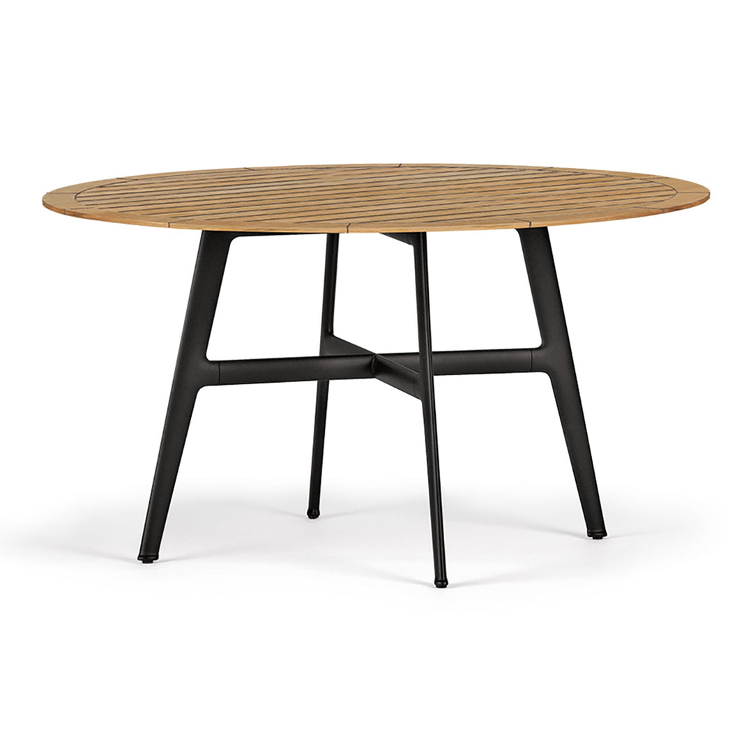 SEAX Round Dining Table Tables Dedon Teak / Black Pepper