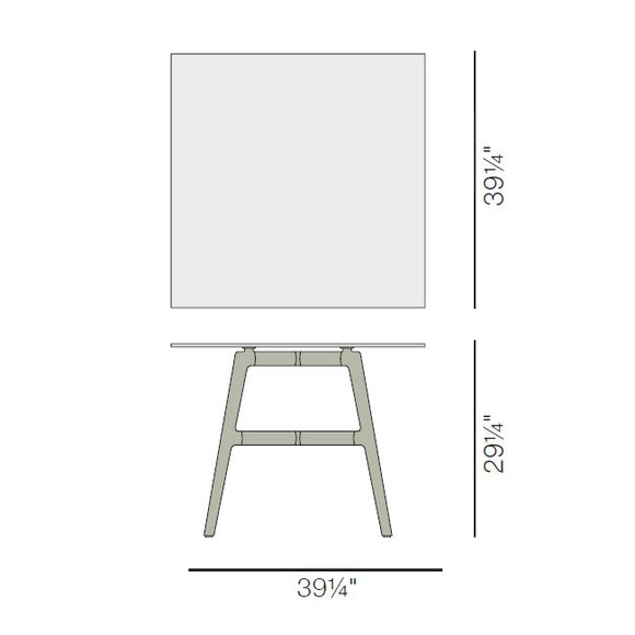 SEAX Square Dining Table Tables Dedon