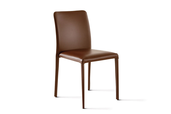 Deli Hard Leather Dining Chair Bonaldo