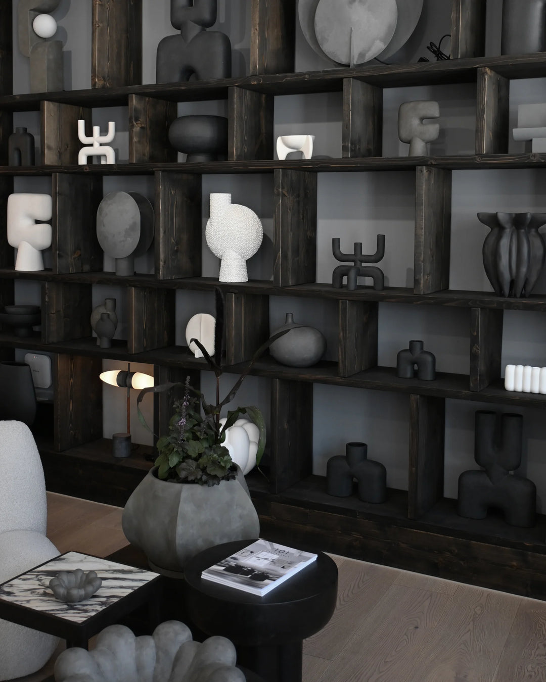 Sphere Vase Bubl Shisen, Big - Bone White Vases 101 Copenhagen   