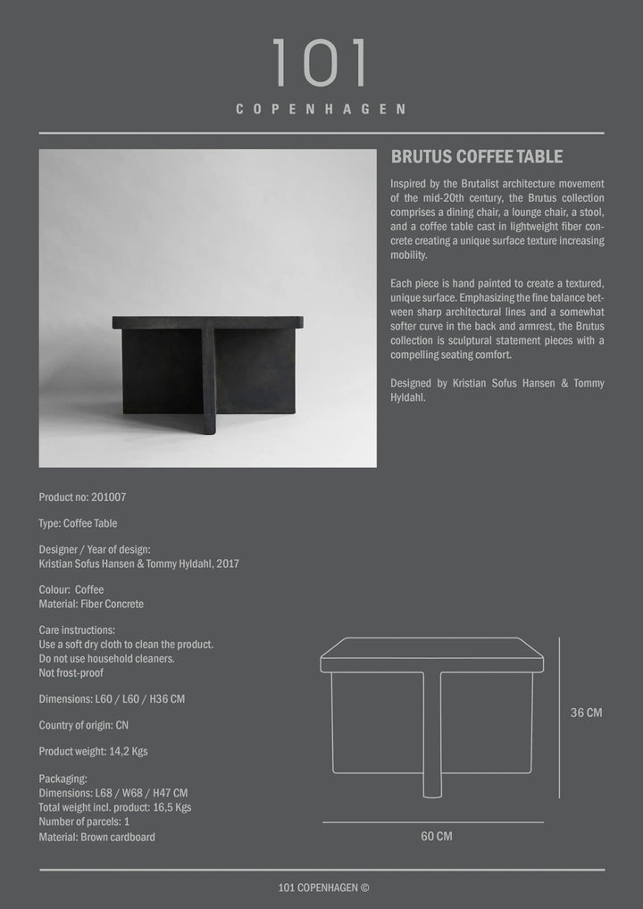 Brutus Coffee Table - Coffee Coffee Table 101 Copenhagen   