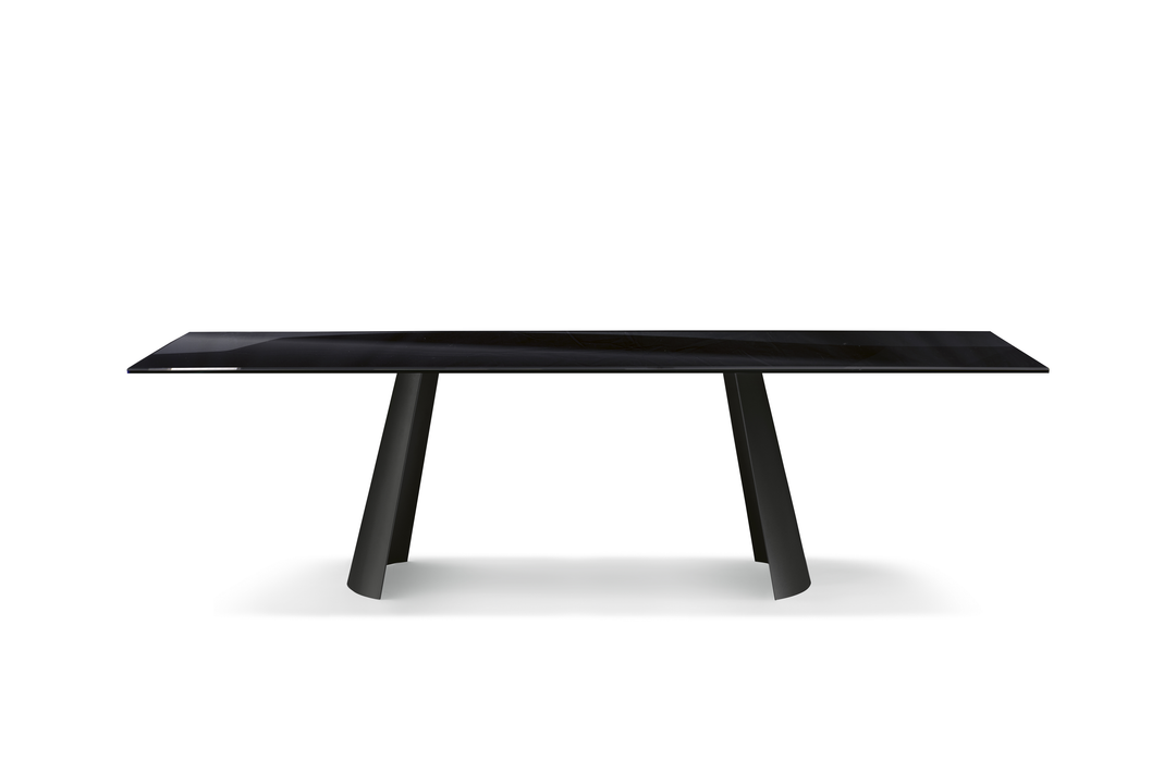 DORIAN GLASS TOP DINING TABLE Kitchen & Dining Room Tables Eforma   