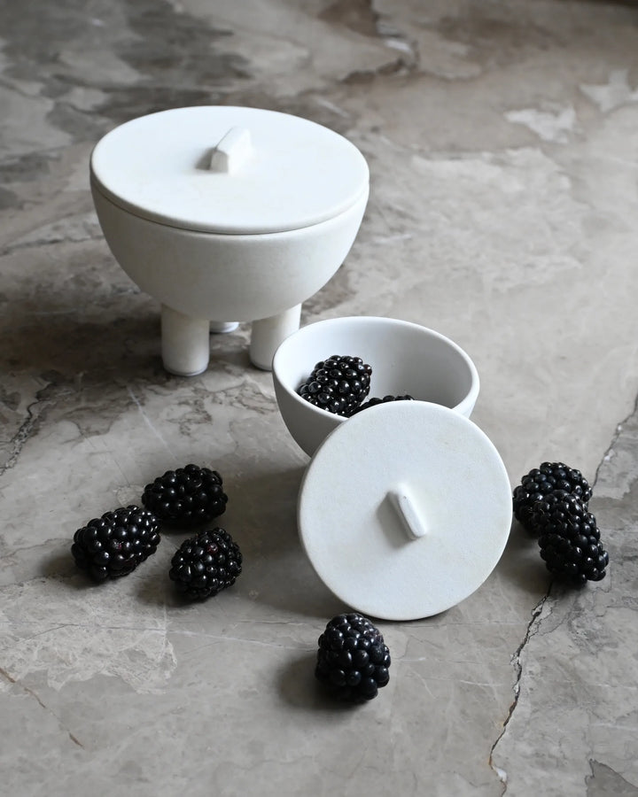 Duck Jar, Mini - Bone White Decorative Jar 101 Copenhagen   