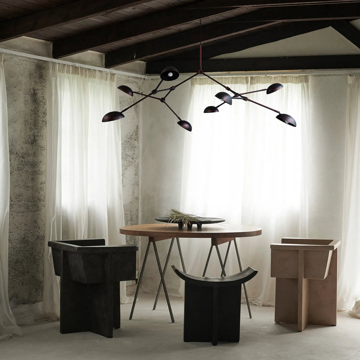 Drop Chandelier - Burned Black Chandeliers 101 Copenhagen   