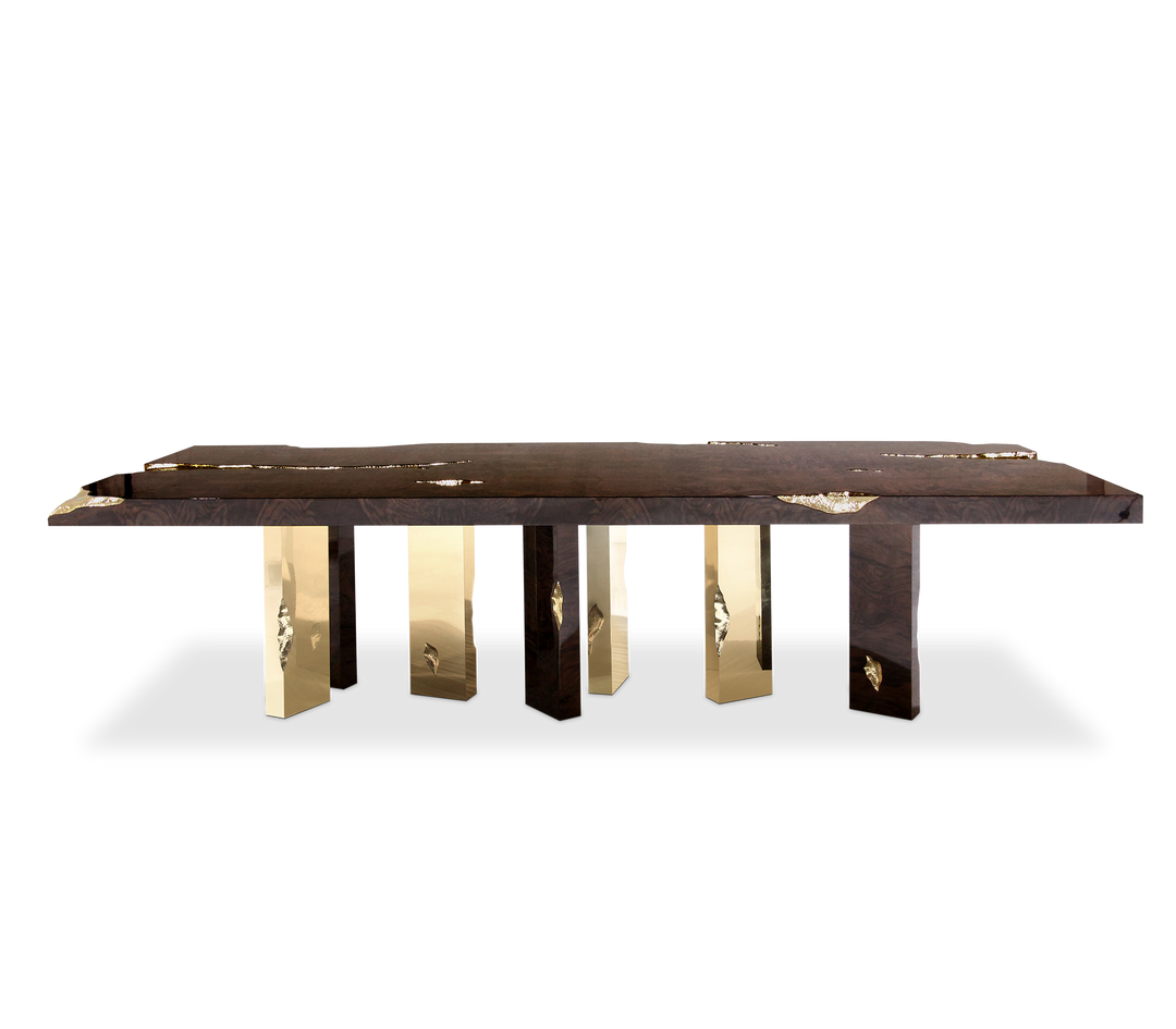 empire dining table Dining Tables Boca Do Lobo walnut root