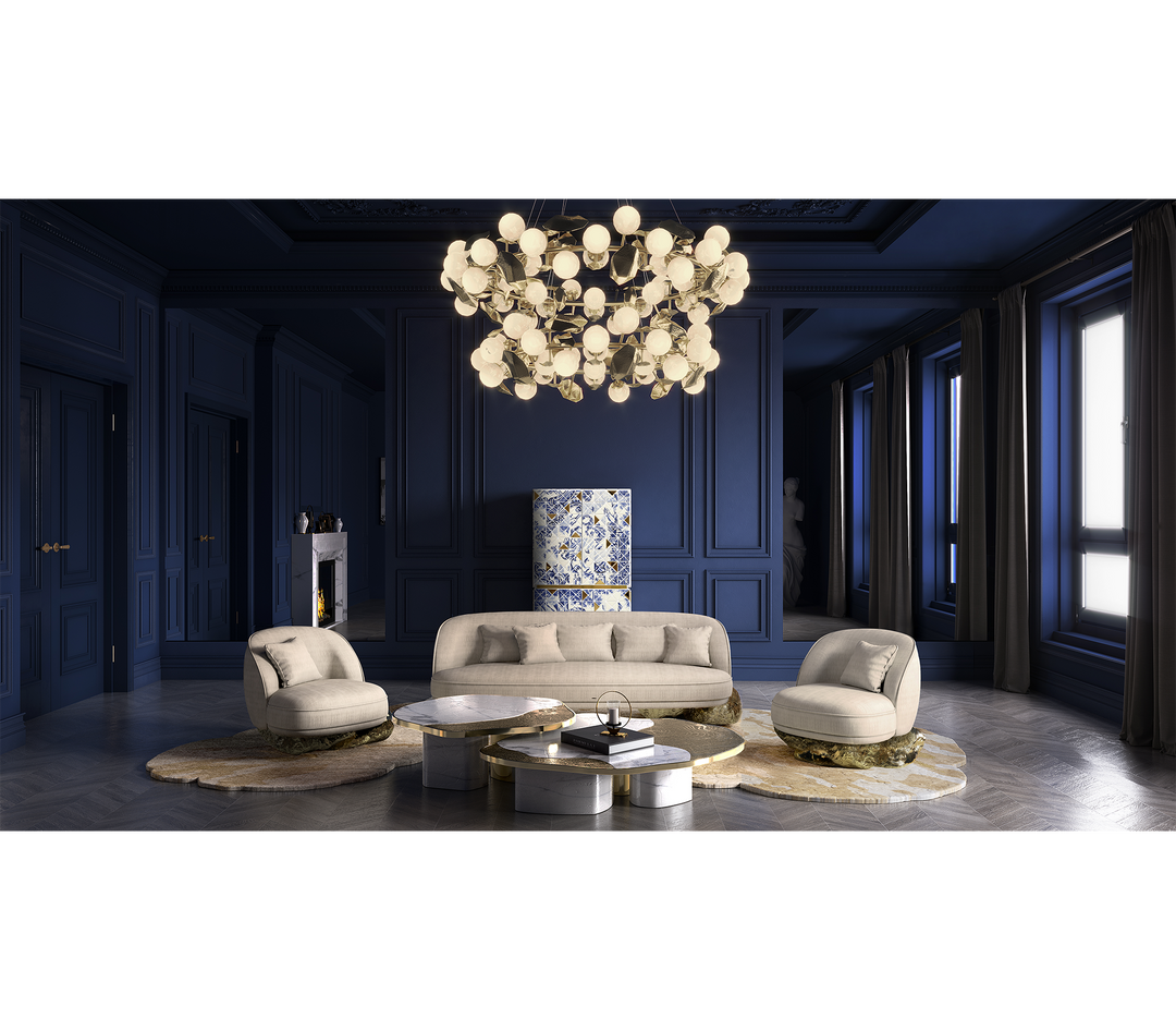 ophelia calacatta marble and gold center table Coffee Tables Boca Do Lobo
