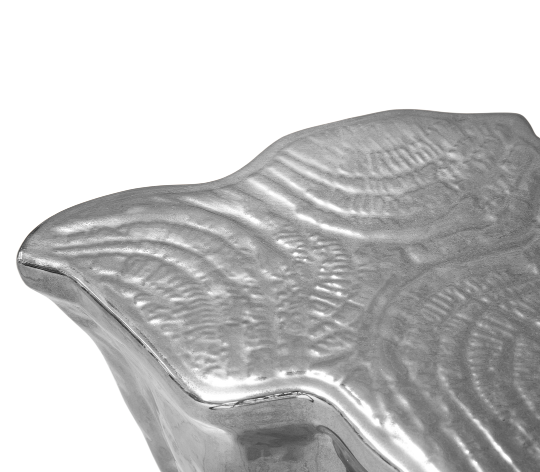 Eden Ceramic Silver Side Table  Boca Do Lobo   